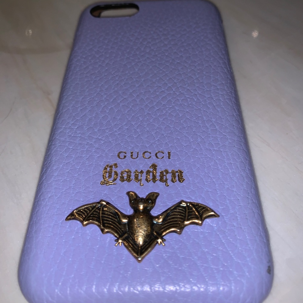 Gucci Gardens lavender iPhone 8 case w bat